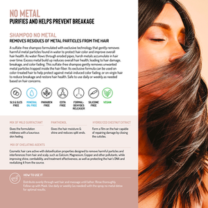 <b>SHAMPOO</b> NO METAL - <b>Shampoo</b> that removes residues of metal particles from the hair, Made in Italy - Product Image 2
