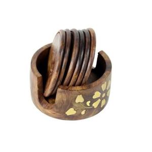 Stylish Decorative Fancy <b>Coaster</b> Customized logo Print Wholesale Hand Made Shape <b>Ceramic</b> Table <b>Coasters</b> for Kitchen Use - Product Image 3