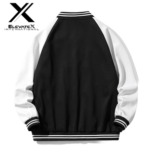 Chaqueta Varsity Personalizada de Alta Calidad con Botones para Hombre, Invierno, Manga Larga, Letras Bordadas, Lona, Béisbol, Resistente al Viento, Ecológica, OEM - Product Image 2
