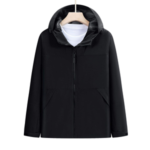 Nuevas chaquetas acolchadas para exteriores personalizadas al por mayor, cortavientos impermeable para hombre, logotipo frontal recubierto de calidad superior - Product Image 4