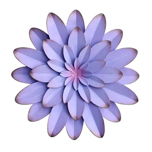 Hermoso diseño HOJA DE Metal decoración de pared de Metal hierro rectángulo en forma de flor hoja diseño sala de estar pared artes para el hogar - Product Image 6