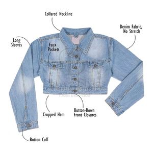 Chaqueta corta de mezclilla lavada reversible para mujer, botón ajustado, moda de invierno, estilo motorista, venta al por mayor - Product Image 3