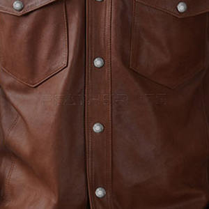 Respirant Hiver Chaud Hommes Chemise En Cuir Vêtements Décontractés Hommes Chemises En Cuir À Un Prix Raisonnable - Product Image 6