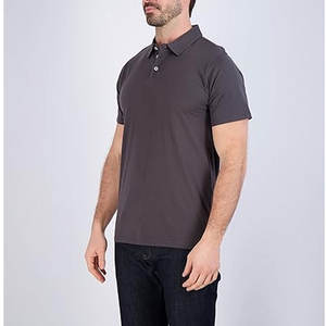 Camisa de Manga Corta para Hombre, Antiarrugas, de Punto Sólido, 100% Algodón, Secado Rápido, Absorbe la Humedad, con Cuello Pique - Product Image 6