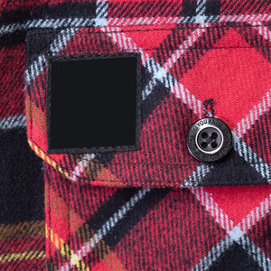 Camisa de Franela Suave para Hombre, Tejido Cepillado Cálido, Diseño de Manga Larga, Personalizable, Informal, para Trabajo al Aire Libre, Uso Diario, Estilo Elegante - Product Image 6