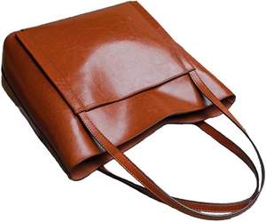 Bolso de hombro de cuero genuino: diseño tallado de estilo clásico con estilo, logotipo y embalaje personalizables para uso diario en la Oficina y los viajes - Product Image 1