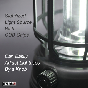 Lampe LED COB Rechargeable rétro pour Camping en plein air, lanterne Portable pour tente, lumière classique, Vintage, HYUGA - Product Image 3