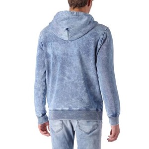 Manufacturer High Quality Hoodies Men Acid <b>Wash</b> Blank Custom Oversized Full Zip Us Male Denim Hoodies Custom Logo Printing <b>Boys</b> - Product Image 5