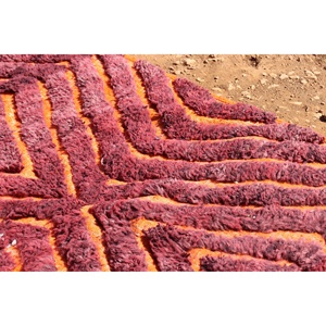 Tapis en soie de laine berbère marocain fait à la main Boho Kilim pour chambre à coucher salon hôtel adolescents abstrait rectangulaire pour couloir - Product Image 5