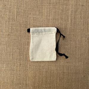 Sacs pochette en coton biodégradable personnalisé pour emballage écologique en vrac fermeture à cordon de serrage tailles personnalisées impression mode nature - Product Image 5