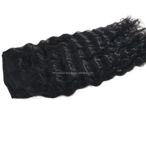 Extensions de cheveux de luxe à double trame, ondulés profonds, 100% cheveux humains vierges Remy, cuticules alignées, sans produits chimiques - Product Image 5