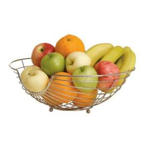 Ensemble de 2 paniers à fruits en métal métallique courbé à la main panier de rangement décoratif en métal métallique Style Unique panier de finition Antique usage domestique - Product Image 6