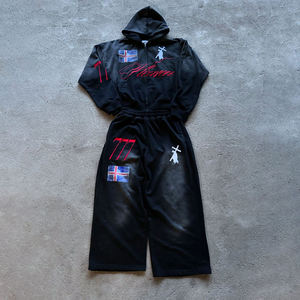 เสื้อมีฮู้ดแบบสวมหัวสำหรับผู้ชายเสื้อกีฬากางเกงวอร์มใส่วิ่ง - Product Image 2