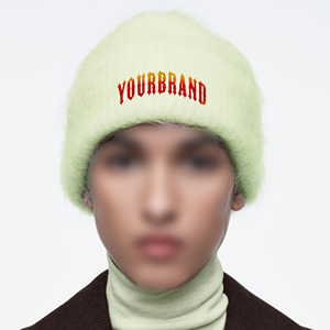 Gorros de punto mohair ligeros de calidad superior para hombre, gorros de punto jacquard con logotipo bordado personalizado para hombre - Product Image 6