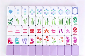 Jeu de <span class=keywords><strong>Mahjong</strong></span> en Acrylique Bleu de Haute Qualité, Portable et Pliable, Style Moderne, pour le Divertissement à Domicile (<span class=keywords><strong>Mahjong</strong></span> Américain) - Product Image 3