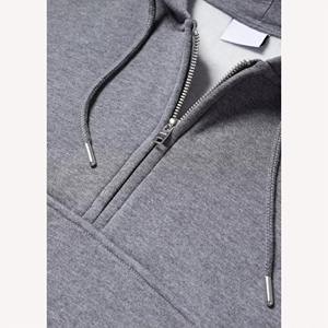 Sweat à capuche zippé personnalisé pour homme, sweat à capuche zippé mi-long en coton mélangé, molleton lourd, sweat à capuche zippé pour homme de haute qualité - Product Image 2