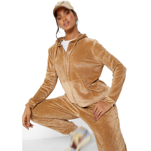 Conjunto Deportivo Casual de 2 Piezas para Mujer, Sudadera con Capucha y Pantalones Deportivos, 100% Algodón - Product Image 6