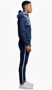 ชุดวอร์มผู้ชายผ้าฝ้าย 100% ลายพิมพ์สำหรับฤดูหนาว ขายดีอันดับต้นๆ รับสกรีนโลโก้ แบบมีฮู้ด ลายเรียบ น้ำหนักเบา เหมาะสำหรับวิ่งออกกำลังกายกลางแจ้ง รับผลิตแบบ OEM - Product Image 3