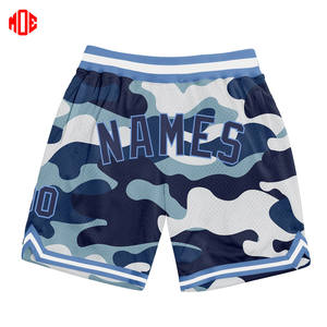 Short de basket-ball OEM authentique en polyester de haute qualité camouflage personnalisé noir-beige sublimation impression camouflage mi-haute visibilité - Product Image 4