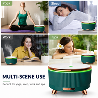 Humidificateur d'air ultrasonique pour grande pièce de 500 ml, diffuseur d'huiles essentielles portable à 3 vitesses, brume fraîche, rechargeable, mini humidificateur d'air