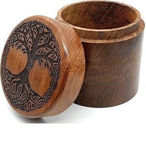 MS INC Design <b>wooden</b> Funeral Cremation <b>Urn</b> <b>For</b> Adult Men Women <b>Ashes</b> Human <b>Ashes</b> Storage - Product Image 2
