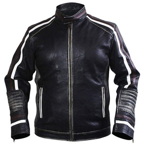 Chaqueta de cuero PU moda hombres primavera, otoño, cuello alto sólido chaqueta de moda para hombres ropa de invierno chaquetas cálidas - Product Image 1
