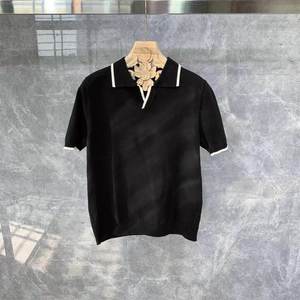 Summer Breathable Fashion Short Sleeve Casual Lapel Design Business Style Men Polo <b>T</b> <b>Shirt</b> for Office and Daily Use - Product Image 6