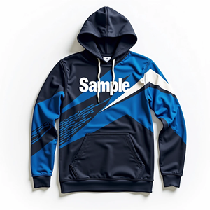 Sudadera con Capucha Extra Grande Personalizada para Hombre, Estilo Urbano, Diseño Sublimado Duradero, 100% Poliéster, Mezcla de Algodón Básico y Cómodo - Product Image 6