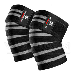 Hot Sale Products Top Quality Custom Made Design Weightlifting And Powerlifting Gym Fitness Latest Arrival <b>Knee</b> Wraps - Product Image 4