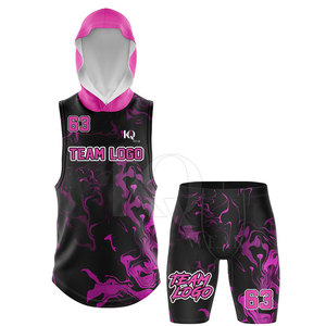 Uniforme de Flag Football en Oferta, Jersey con Impresión por Transferencia de Calor, Talla Grande, Transpirable, Ligero, 100% Poliéster, Pantalones Cortos, MOQ Bajo - Product Image 2