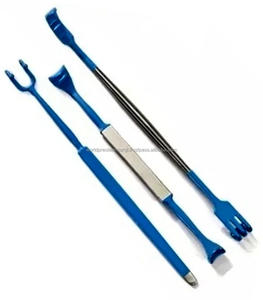 WORLD PRECISION SURGICAL Ensemble de rétracteurs chirurgicaux manuels isolés, 6 pièces, en acier inoxydable bleu, instruments chirurgicaux orthopédiques - Product Image 4