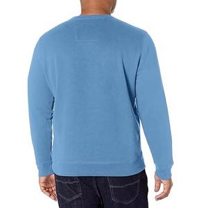 เสื้อสเวตเชิ้ตคอกลมผู้ชาย ผ้าฝ้าย 100% แขนยาว ผ้าฟลีซหนานุ่ม ใส่สบายสำหรับฤดูหนาว ทรงโอเวอร์ไซส์ มีกระเป๋า 2 ชิ้น - Product Image 5