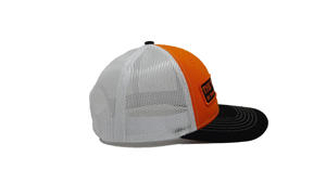 Gorra de camionero de malla gris con parches tejidos y logotipo ajustable, fabricada en fábrica de Vietnam, moda joven y enérgica para adultos - Product Image 4