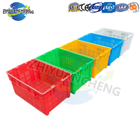 Panier de rangement écologique pour mangues caisse à fruits en plastique caisse empilable en plastique avec filet