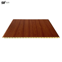 Panel Dinding WPC Motif Kayu Modern Tahan Api untuk Dekorasi Kamar Tidur & Kamar Mandi Penggunaan Komersial OEM Grosir