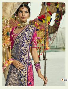 Saree en soie pure Georgette douce avec travail à la main pour mariages indiens et pakistanais Travail lourd élégant pour les occasions. - Product Image 3