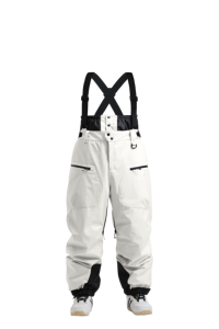 Pantalon de ski et snowboard unisexe GSOU SNOW imperméable 15 000 mm coupe-vent 100 % polyester coupe ample avec bretelles amovibles pour sports d'hiver - Product Image 1
