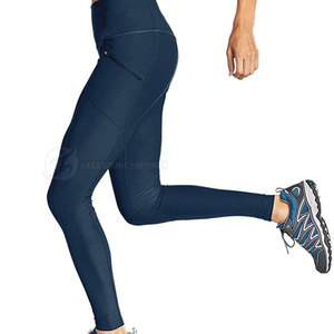 High Quality Customized Women's Mid Waist Fitness <b>Leggings</b> Elastic Waist Stretchable Solid <b>Pattern</b> Quick Dry Yoga <b>Leggings</b> - Product Image 3