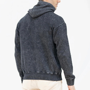 Best Selling Product Custom Made Men's Acid <b>Wash</b> Hoodie High Quality Basics Cotton Blended Washed Hoodies For <b>Boys</b> - Product Image 4