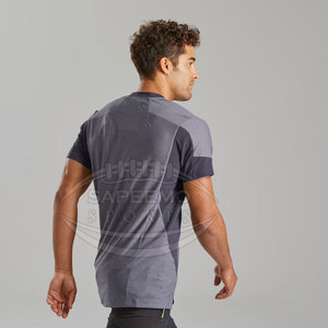เสื้อยืดผู้ชายสำหรับวิ่งพร้อมผ้าระบายอากาศน้ำหนักเบาสำหรับออกกำลังกายในยิมและใช้กลางแจ้งเสื้อวิ่งแห้งเร็วสำหรับผู้ชาย - Product Image 4
