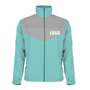 Chaqueta de lluvia impermeable a prueba de viento de poliéster para exteriores, capucha oculta con cortavientos de bolsillo para adultos, chaqueta para hombres - Product Image 3