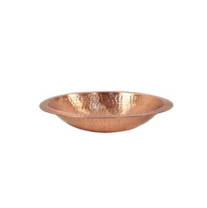 Nouvelle arrivée Évier en cuivre pur en métal de conception classique Évier en cuivre décoratif de couleur de taille personnalisée avec poignée - Product Image 2