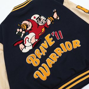 Veste universitaire pour homme de qualité supérieure avec logo personnalisé, en molleton d'hiver, en cuir, broderie, streetwear, veste universitaire, printemps - Product Image 5