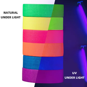 Acrylic dính gaffer Băng huỳnh quang Nylon vải vải với ánh sáng tối UV Blacklight phản ứng Neon Đảng nghệ thuật Sticker - Product Image 3
