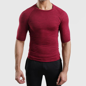 T-shirt à manches longues respirant, antibactérien, à séchage rapide, sans couture, de haute qualité, personnalisé, pour homme, coupe ajustée - Product Image 1