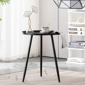 Table d'appoint moderne de couleur or pour salon ou salon Meubles de maison pliables au design tendance - Product Image 5
