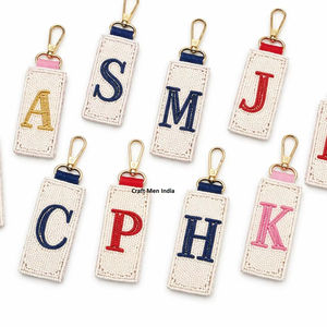 Porte-clés en perles fait main, bracelet personnalisé avec lettre, breloque pour sac, porte-clés en perles de rocaille, accessoire de sac à main tendance, écologique - Product Image 2