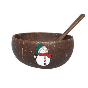 Cuenco de coco ecológico hecho a mano con diseño de árbol de Navidad impreso en 3D, cuenco de cáscara de coco Natural, regalo de vacaciones, cuenco para batidos - Product Image 5