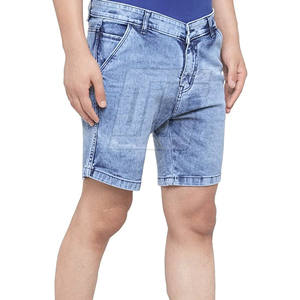 Service OEM Vente en gros Shorts en jean personnalisés pour hommes Nouvelle arrivée Shorts en jean pour hommes avec marque privée - Product Image 3