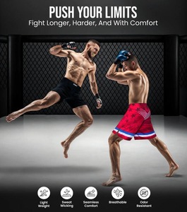 Pantalones Cortos Deportivos QST Elásticos y Transpirables, Totalmente Sublimados, para MMA y BJJ - Product Image 4